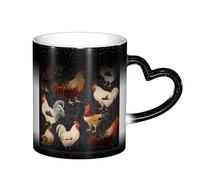 ESASAM French Roosters Starry Sky Color Changing Mug, Adding A Touch of Magic to Your Daily Life