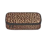 ESASAM Fun Leopard Print Print Stylish Pencil Case - Oxford Fabric, Spacious, and Durable Design for Organized Storage