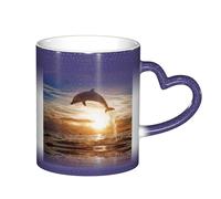 ESASAM Funny Animal Dolphin Starry Sky Color Changing Mug, Adding A Touch of Magic to Your Daily Life