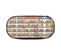 ESASAM Funny Book Shelves Collection and Ladder Fashion Pencil Case-The Necessary Storage Space for Pens, Pencils and Stationery