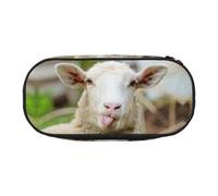ESASAM Funny Naughty Sheep Tongue Cute Animal Fashion Pencil Case-The Necessary Storage Space for Pens, Pencils and Stationery