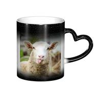 ESASAM Funny Naughty Sheep Tongue Cute Animal Starry Sky Color Changing Mug, Adding A Touch of Magic to Your Daily Life