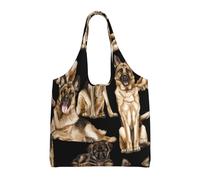 ESASAM German Shepherd Stylish Canvas One-Shoulder Commuter Bag-Suitable For Daily Use And Urban Exploration