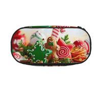 ESASAM Gingerbread Man Candy Fashion Pencil Case-The Necessary Storage Space for Pens, Pencils and Stationery