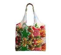 ESASAM Gingerbread Man Candy Stylish Canvas One-Shoulder Commuter Bag-Suitable For Daily Use And Urban Exploration