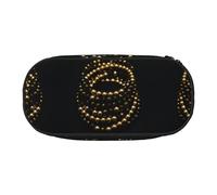 ESASAM Gold Black Fashion Pencil Case-The Necessary Storage Space for Pens, Pencils and Stationery