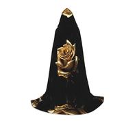 ESASAM Gold Rose Teenage Hooded Cloak - Oversized Hat, Comfortable And Durable