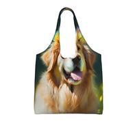 ESASAM Golden Retriever Dog Stylish Canvas One-Shoulder Commuter Bag-Suitable For Daily Use And Urban Exploration