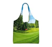 ESASAM Golf Course Lawn Stylish Canvas One-Shoulder Commuter Bag-Suitable For Daily Use And Urban Exploration