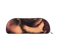 ESASAM Gothic Rose Leather Semi-Circular Storage Bag, Semi-Circular Shape, Simple and Fashionable