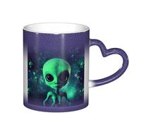 ESASAM Green Alien Starry Sky Color Changing Mug, Adding A Touch of Magic to Your Daily Life