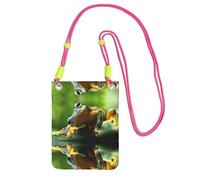 ESASAM Green Frog A Large Capacity Crossbody Phone Case For Worry Free Travel