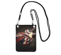 ESASAM Guitar British Flag A Large Capacity Crossbody Phone Case For Worry Free Travel