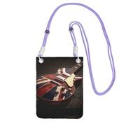 ESASAM Guitar British Flag A Large Capacity Crossbody Phone Case For Worry Free Travel