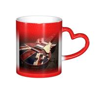 ESASAM Guitar British Flag Starry Sky Color Changing Mug, Adding A Touch of Magic to Your Daily Life