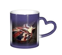 ESASAM Guitar British Flag Starry Sky Color Changing Mug, Adding A Touch of Magic to Your Daily Life