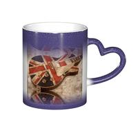ESASAM Guitar British Flag Starry Sky Color Changing Mug, Adding A Touch of Magic to Your Daily Life
