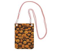 ESASAM Halloween Pumpkin Patterns A Large Capacity Crossbody Phone Case For Worry Free Travel
