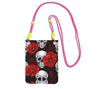 ESASAM Halloween Skull A Large Capacity Crossbody Phone Case For Worry Free Travel