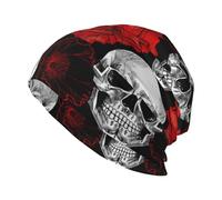 ESASAM Halloween Skull Soft And Comfortable Adult Fashionable Knitted Hat, Fashionable And Warm