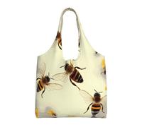 ESASAM Honey Bee Stylish Canvas One-Shoulder Commuter Bag-Suitable For Daily Use And Urban Exploration