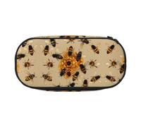 ESASAM Honey Bees Fashion Pencil Case-The Necessary Storage Space for Pens, Pencils and Stationery
