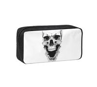 ESASAM Horror Skull Large Capacity Pencil Case, Sturdy and Durable, with A Firm and Sturdy Body