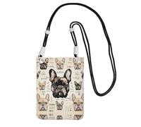 ESASAM I Love French Bulldog A Large Capacity Crossbody Phone Case For Worry Free Travel