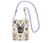 ESASAM I Love French Bulldog A Large Capacity Crossbody Phone Case For Worry Free Travel