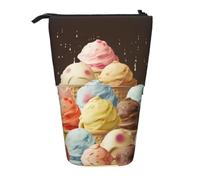 ESASAM Ice Cream Vertical Retractable Pencil Case, Easy to Use, Adjustable Size According to Needs