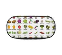 ESASAM Introduction of Various Vegetables Fashion Pencil Case-The Necessary Storage Space for Pens, Pencils and Stationery