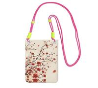 ESASAM Japanese Spring Plum Floral A Large Capacity Crossbody Phone Case For Worry Free Travel