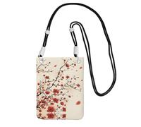 ESASAM Japanese Spring Plum Floral A Large Capacity Crossbody Phone Case For Worry Free Travel