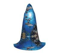ESASAM Killer Whale1 Teenage Hooded Cloak - Oversized Hat, Comfortable And Durable