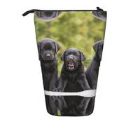 ESASAM Labrador Retriever Dog Vertical Retractable Pencil Case, Easy to Use, Adjustable Size According to Needs