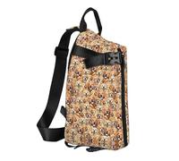 ESASAM Labrador Retriever Dogs Print Trendy Casual Crossbody Chest Bag - Full Print Design