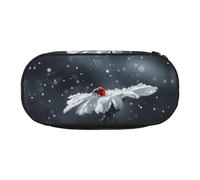 ESASAM Ladybug On Daisy Flower Fashion Pencil Case-The Necessary Storage Space for Pens, Pencils and Stationery