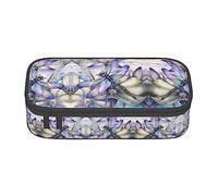 ESASAM Large-Capacity Compartment Stationery Dragonfly On Lotus Flower Pencil Case Can Better Store Your Stationery.
