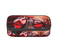 ESASAM Large-Capacity Compartment Stationery Red Wine Glass Cheers Pencil Case Can Better Store Your Stationery.