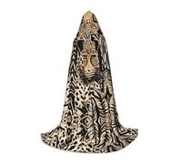ESASAM Leopard Pattern Teenage Hooded Cloak - Oversized Hat, Comfortable And Durable