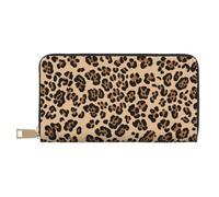 ESASAM Leopard Print Long Imitation Leather Wallet, Stylish, Practical, and Durable