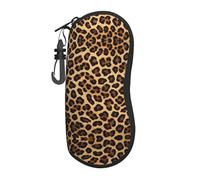 ESASAM Leopard Print Ultra-Light And Convenient Soft-Shell Glasses Bag (Vertical Design)-Protect Your Glasses