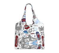 ESASAM London Stylish Canvas One-Shoulder Commuter Bag-Suitable For Daily Use And Urban Exploration