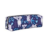 ESASAM Lovely Koala Simple and Stylish Leather Pencil Case - Stationery Organizer and Travel Storage, Pencil Holder, Pencil Bag, Zipper Pouch, Pen Case, Art Supplies