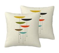 ESASAM Mid Century Modern Prints 2-Piece Imitation Linen Pillowcase, Thick And Stylish, Providing You With The Most Peaceful Relaxation