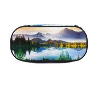 ESASAM Mountain Lake View Sunny Day Nature Fashion Pencil Case-The Necessary Storage Space for Pens, Pencils and Stationery