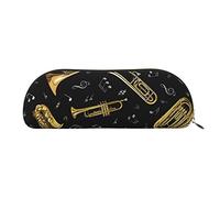 ESASAM Musical Instruments Leather Semi-Circular Storage Bag, Semi-Circular Shape, Simple and Fashionable