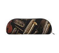 ESASAM Musical Instruments Leather Semi-Circular Storage Bag, Semi-Circular Shape, Simple and Fashionable