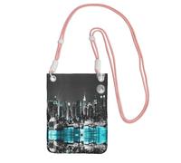 ESASAM New York Paintings A Large Capacity Crossbody Phone Case For Worry Free Travel