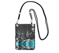 ESASAM New York Paintings A Large Capacity Crossbody Phone Case For Worry Free Travel
